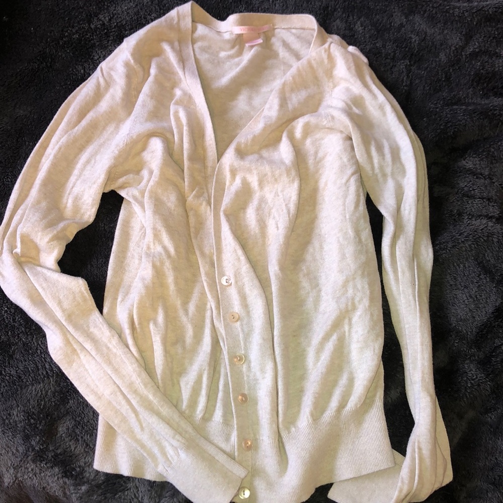 Victoria secret cream cardigan